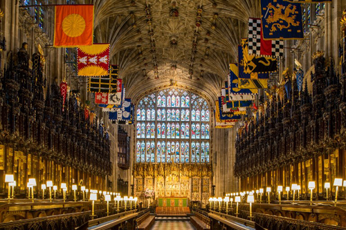 Một góc tại nhà thờ Thánh George ở lâu đài Windsor. Ảnh: AFP.