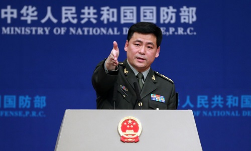 Phát ngôn viên Bộ Quốc phòng Trung Quốc Nhậm Quốc Cường. Ảnh: China Daily.