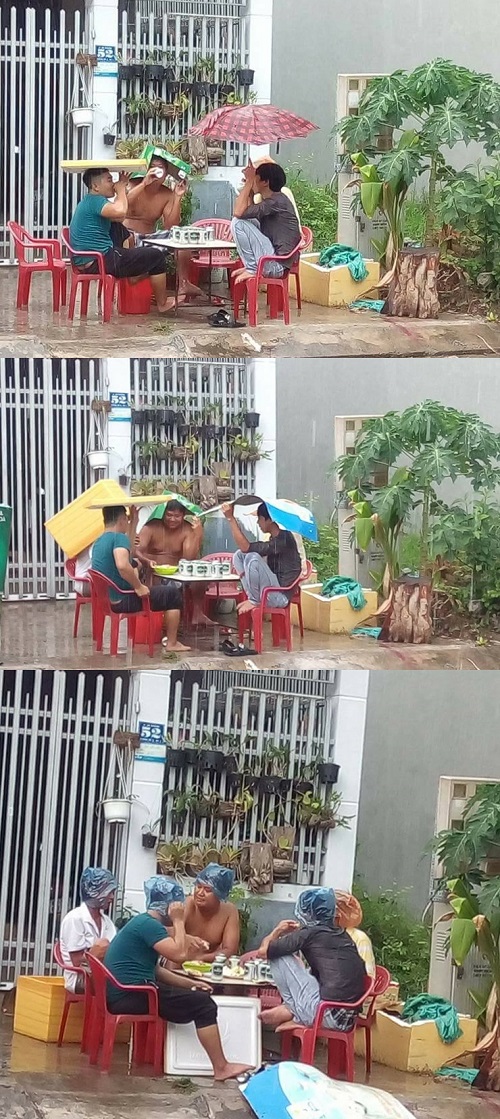 Dân chơi không sợ mưa rơi.