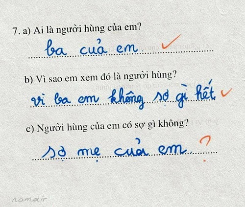 Nỗi sợ của anh hùng.