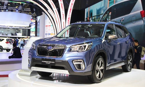 Forester 2019 phiên bản có Esesight tại triển lãm ôtô Việt Nam 2018.