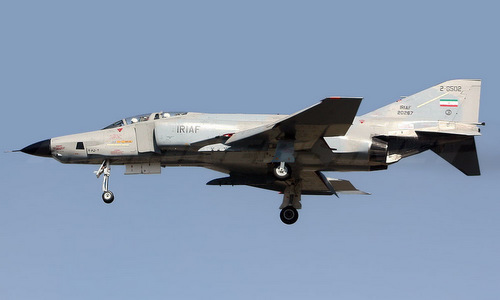 Trinh sát cơ RF-4E của Iran trong một chuyến bay năm 2009. Ảnh: Airliners.