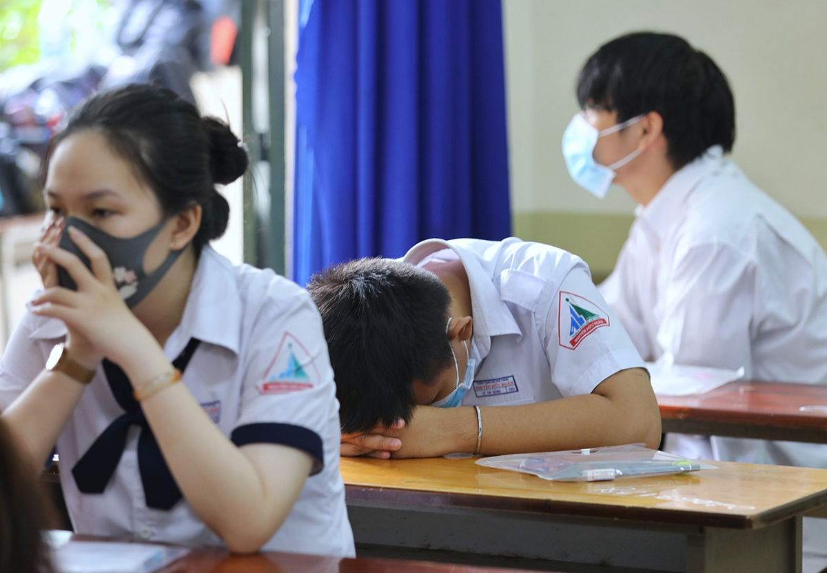 Học sinh trong kỳ thi tốt nghiệp THPT 2020 tại TP HCM. Ảnh: Quỳnh Trần.