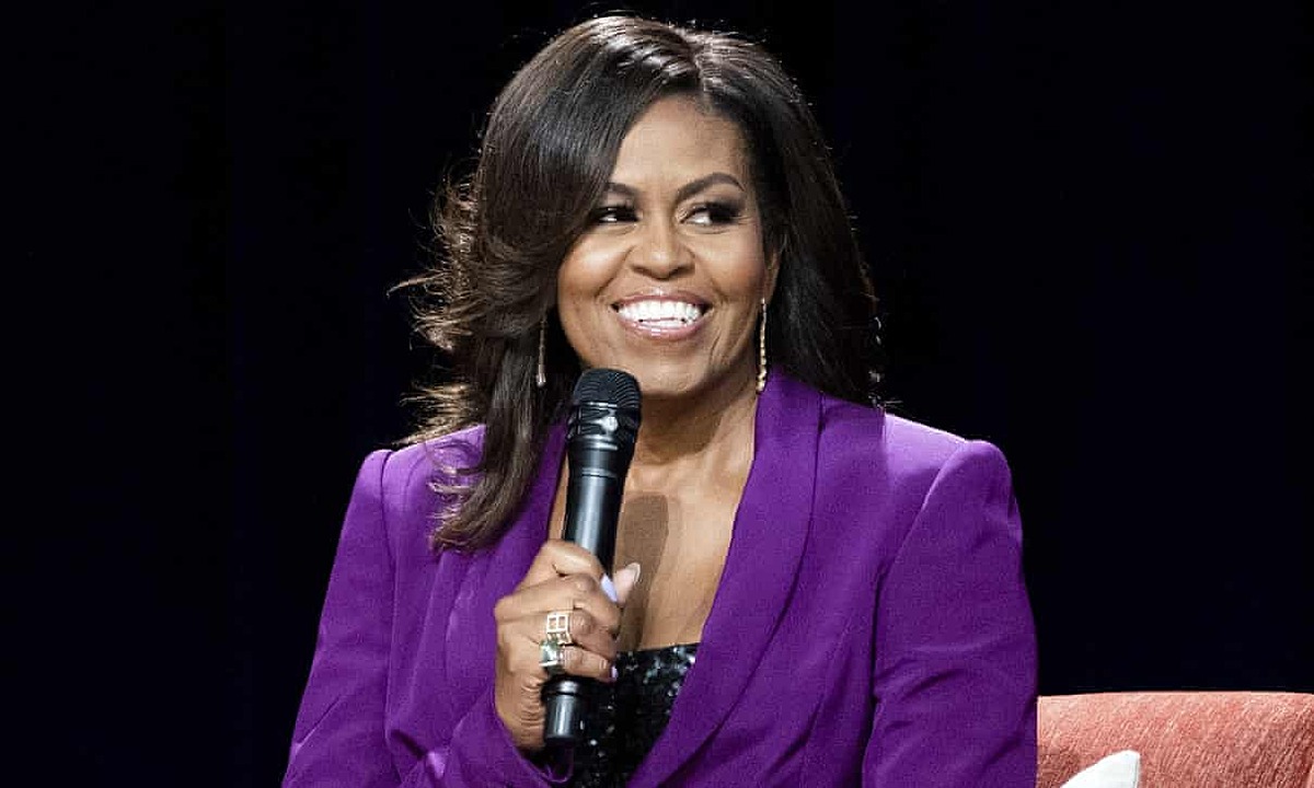 Michelle Obama trong sự kiện ở thành phố Atlanta, Mỹ tháng 5/2019. Ảnh: AP.