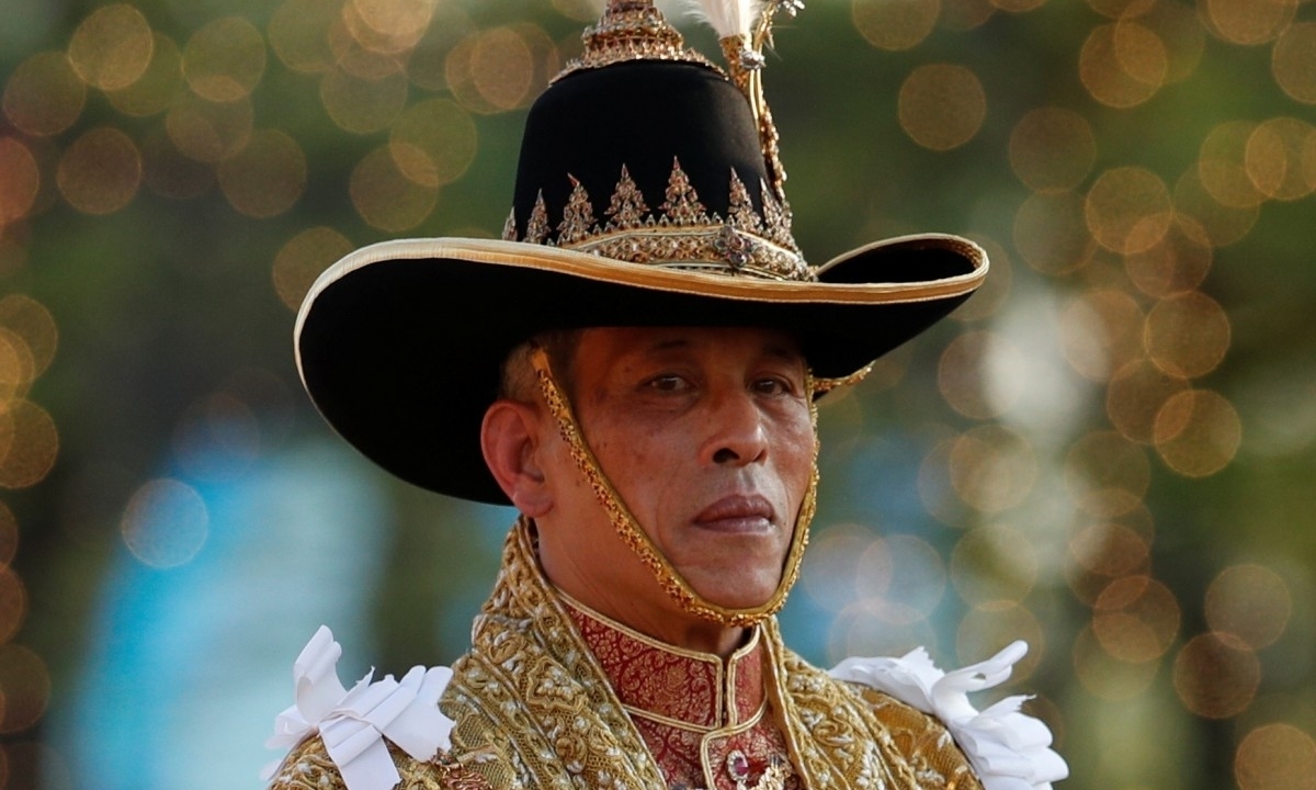 Vua Thái Maha Vajiralongkorn tại lễ đăng quang ở Bangkok hồi tháng 5. Ảnh: Reuters.