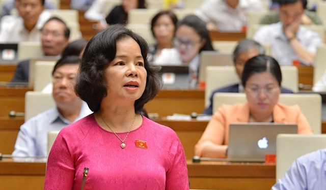 Đại biểu Phạm Thị Thu Trang. Ảnh: Trung tâm báo chí Quốc hội