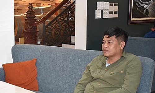 Bùi Anh Tuấn bị bắt chiều 1/12. Ảnh công an cung cấp.