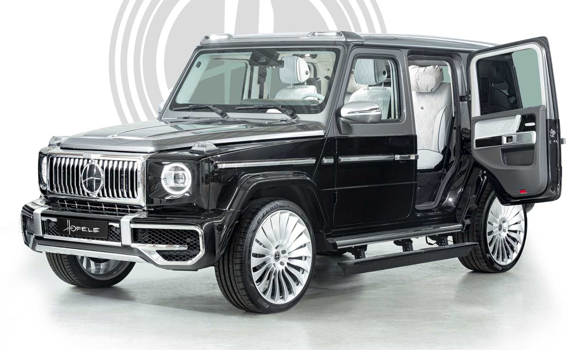 G-class phong cách lạ với cửa sau mở ngược. Ảnh: Hofele