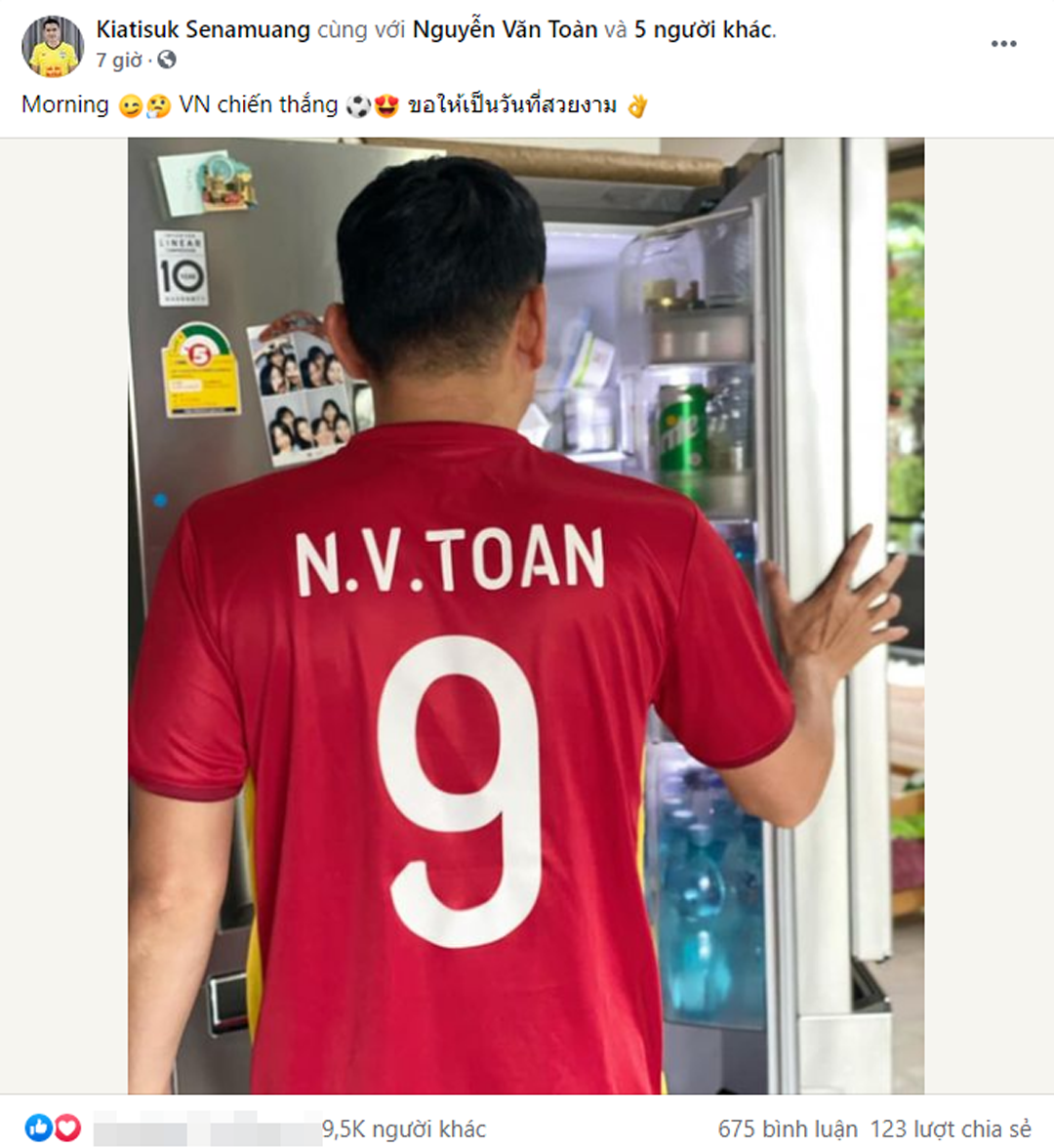 HLV Kiatisuk cũng đoán Việt Nam chiến thắng và học trò cưng Văn Toàn sẽ tỏa sáng.