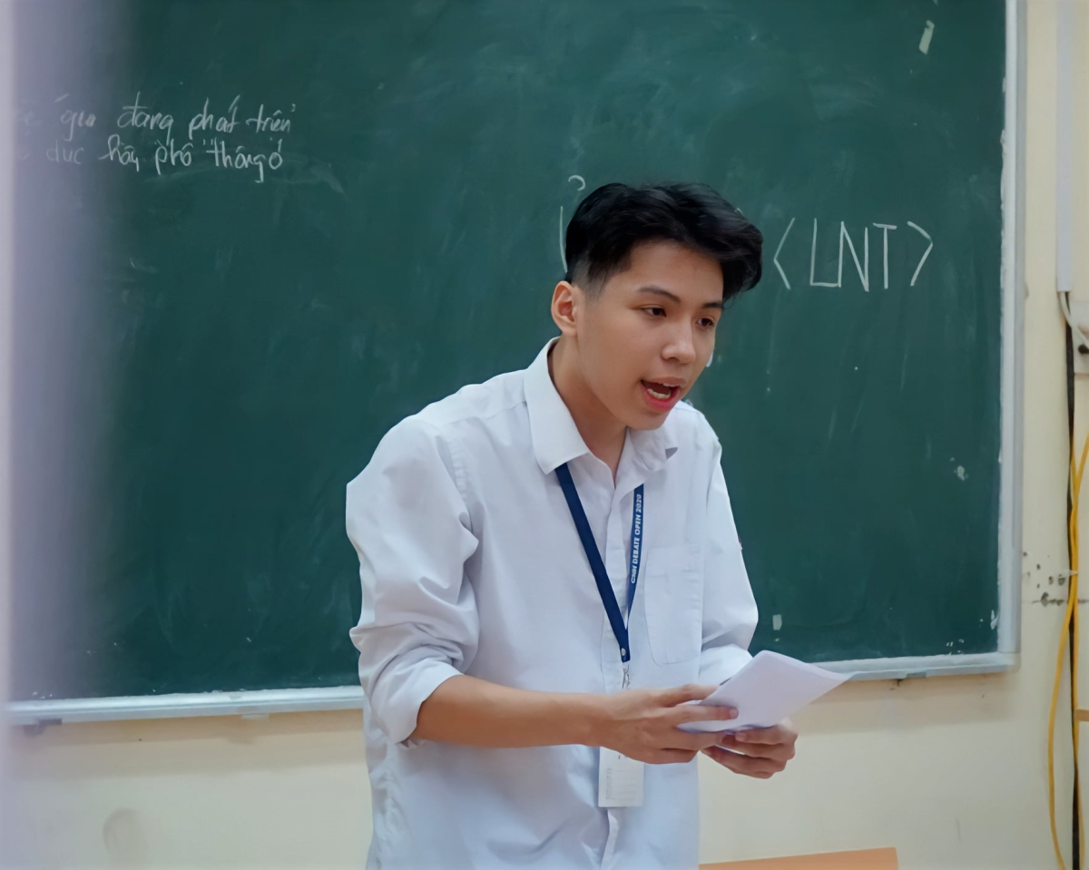 Nguyễn Hải Long, thí sinh đạt giải Best Speaker bằng tiếng Việt tại cuộc thi The Debate Challenge mùa đầu tiên.