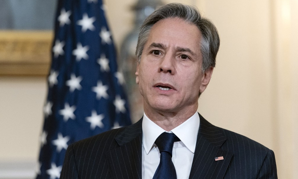 Secretary of State Blinken holds a press conference in Washington, D.C. on November 8. Photo: AFP.