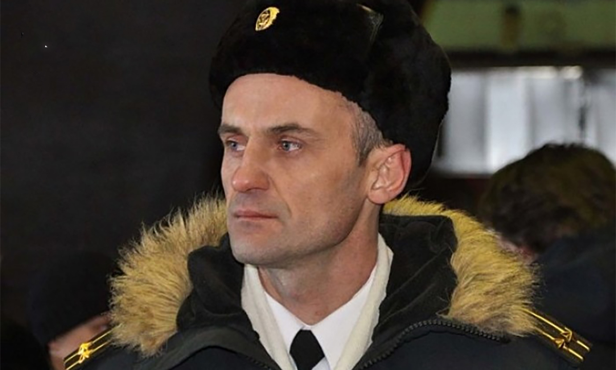 Robert Shageev while holding the rank of lieutenant colonel and serving in the Ukrainian navy. Photo: OGP.