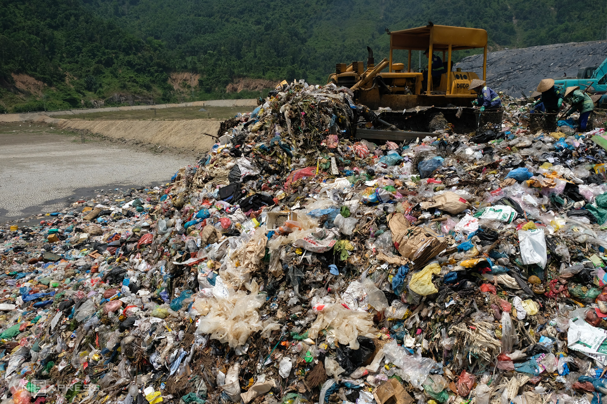 Hộc rác số 6 được vận hành tháng 5/2023, dự kiến quá tải cuối năm 2024. Ảnh: Nguyễn Đông