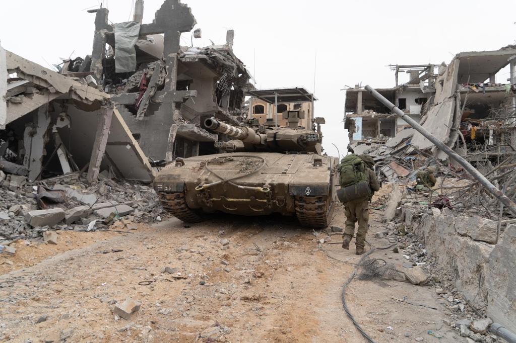 Xe tăng Israel tác chiến ở Gaza, trong ảnh được IDF công bố ngày 31/10. Ảnh: IDF
